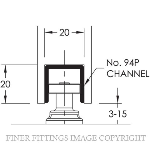 BRIO 94P BOTTOM CHANNEL POLYPROPYLENE