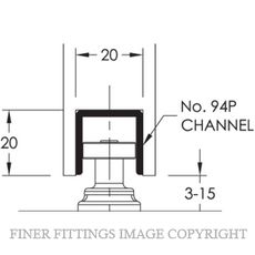 BRIO 94P BOTTOM CHANNEL POLYPROPYLENE