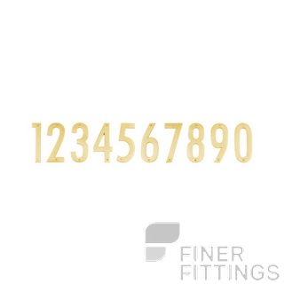 ELEMENTS 5254 150MM NUMERALS POLISHED BRASS