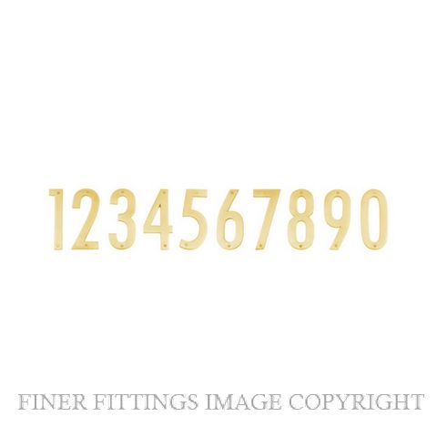 ELEMENTS 5254 150MM NUMERALS POLISHED BRASS