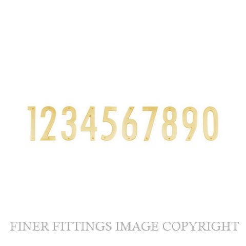 ELEMENTS 5255 200MM NUMERALS POLISHED BRASS
