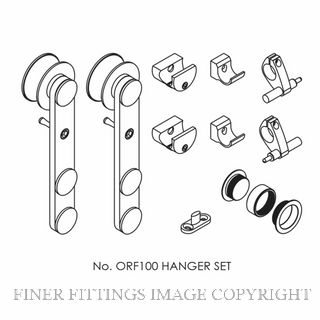 BRIO ORF100 OPEN RAIL FACE FIX TIMBER FITTING PACK SSS STAINLESS STEEL 304