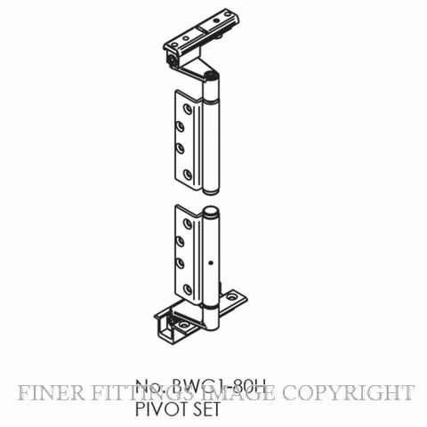 BRIO BWC1-80HSS WEATHERFOLD 5C PIVOT SET NON MORTICED