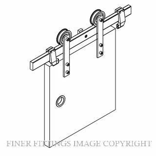 BRIO OPEN SQUARE RAIL TRACK PR UP TO 150KG - UP TO 1000MM DOOR WIDTH