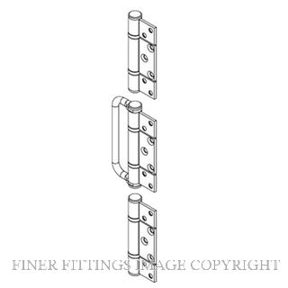 BRIO BW3-100HSS WF HINGE HANDLE SET 100 NON-MORTICED SS