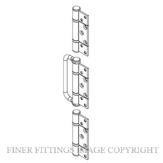 BRIO BW3-100HSS WF HINGE HANDLE SET 100 NON-MORTICED SS