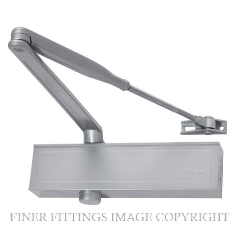 BRITON 1120B SILVER ADJ 2-4 DOOR CLOSER WITH BC PA SILVER GREY