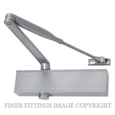 BRITON 1120B SILVER ADJ 2-4 DOOR CLOSER WITH BC PA SILVER GREY