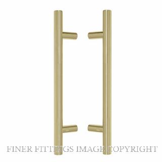 WINDSOR 8190 PB PULL HANDLE BACK TO BACK 300MM OA POLISHED BRASS-LACQUERED