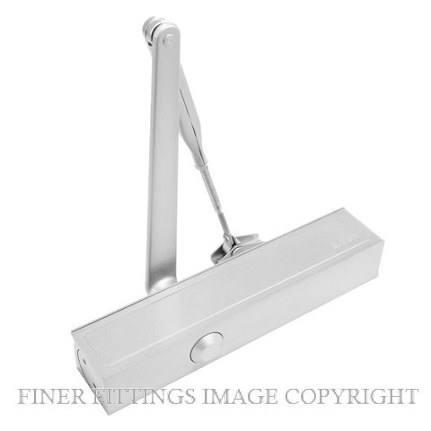 BRITON 1130B SG SILVER DOOR CLOSER WITH BC SILVER GREY