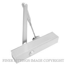 BRITON 1130B SG SILVER DOOR CLOSER WITH BC SILVER GREY