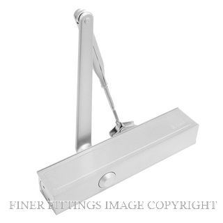 BRITON 1130B SG SILVER DOOR CLOSER WITH BC SILVER GREY