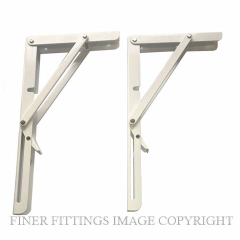 JAECO JA97WH FOLDING HINGE BRACKETS 300X160X20MM WHITE