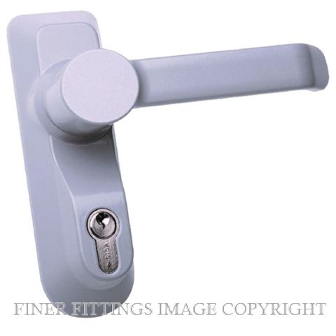 BRITON 1413 LE SILVER PANIC BOLT LEVER LESS CYL SILVER GREY