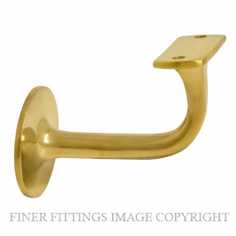 WINDSOR 5153 UB STAIR RAIL BRACKET UNLACQUERED BRASS