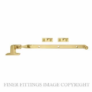 WINDSOR 5185 UB FANLIGHT STAY 250MM UNLACQUERED BRASS