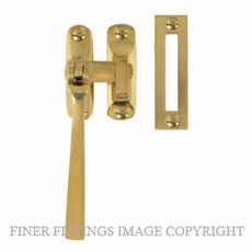 WINDSOR 5187 UB CASEMENT FASTENER SQUARE HANDLE UNLACQUERED BRASS