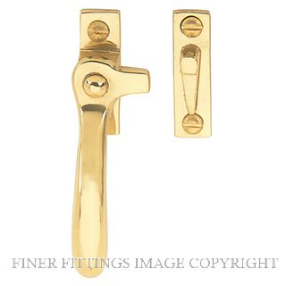 WINDSOR 5195L PB SPLIT RAIL FASTENER - LEFT HAND POLISHED BRASS