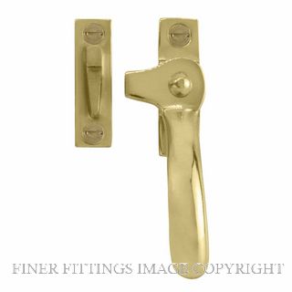 WINDSOR 5195R UB SPLIT RAIL FASTENER - RIGHT HAND UNLACQUERED BRASS