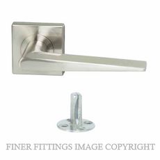 MILES NELSON MILANO LUCCA SQUARE ROSE LEVERSETS SATIN NICKEL