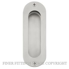 WINDSOR 5228 OVAL FLUSHPULL - 120 X 40MM STAINLESS STEEL 304