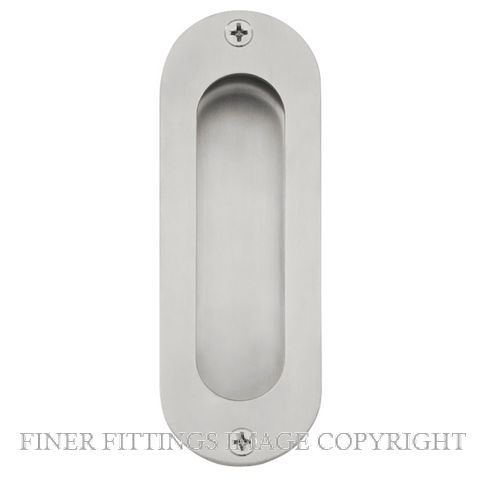 WINDSOR 5228 OVAL FLUSHPULL - 120 X 40MM STAINLESS STEEL 304