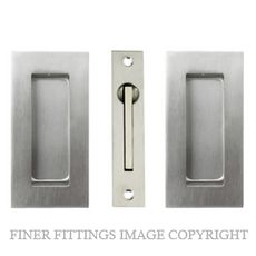 WINDSOR 5261 SQUARE SLIDING DOOR FLUSHPULL KIT STAINLESS