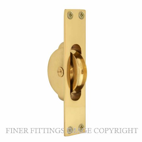 WINDSOR 5197 UB SASH PULLEY UNLACQUERED BRASS