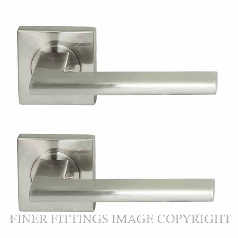 MILES NELSON MILANO FORLI SQUARE ROSE LEVERSETS SATIN NICKEL