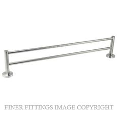 JAECO BRESCIA 600MM DOUBLE TOWEL RAIL STAINLESS STEEL