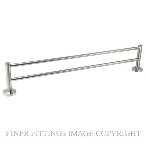 JAECO BRESCIA 600MM DOUBLE TOWEL RAIL STAINLESS STEEL