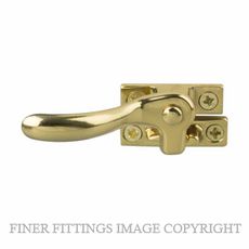 DRAKE & WRIGLEY 133W EXTENDED SPLIT RAIL FASTENER POLISHED BRASS