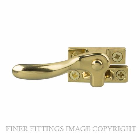 DRAKE & WRIGLEY 133W EXTENDED SPLIT RAIL FASTENER POLISHED BRASS