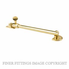 DRAKE & WRIGLEY 4103 FLOWLINE TELESCOPIC STAY PB POLISHED BRASS