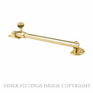 DRAKE & WRIGLEY 4103 PB FLOWLINE TELESCOPIC STAY POLISHED BRASS