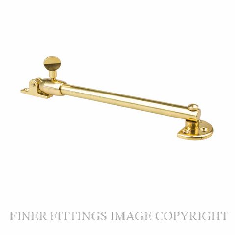 DRAKE & WRIGLEY 4103 FLOWLINE TELESCOPIC STAY PB POLISHED BRASS