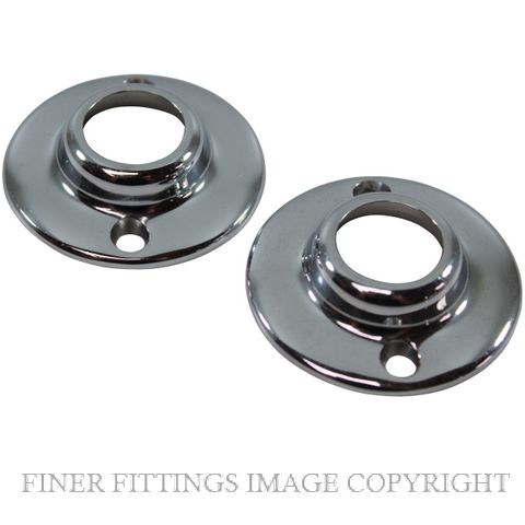 JAECO 293 END FLANGE 20MM (PAIR) CHROME PLATE