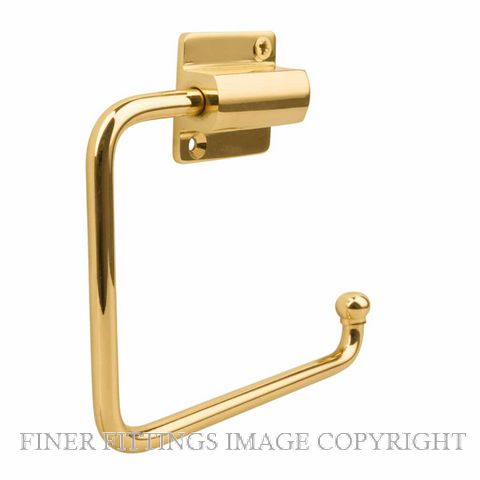 DRAKE & WRIGLEY 1666 FB BRASS TOILET ROLL HOLDER POLISHED BRASS