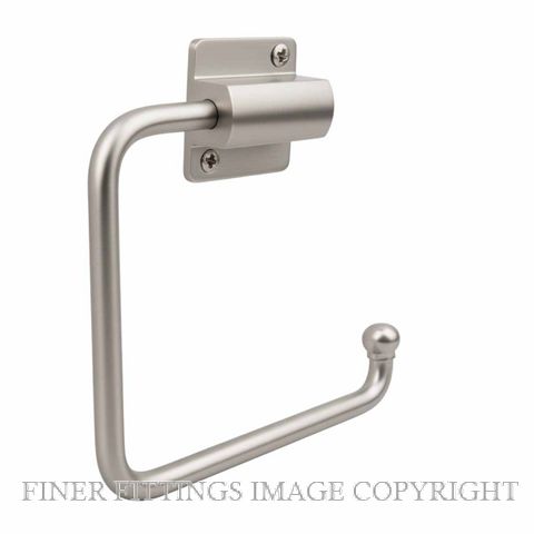 DRAKE & WRIGLEY 1666 SC BRASS TOILET ROLL HOLDER SATIN CHROME
