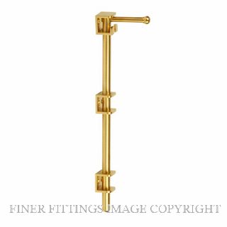 DRAKE & WRIGLEY 1439 300MM HEAVY DOOR BOLT POLISHED BRASS