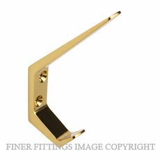 DRAKE & WRIGLEY 1662 PB HAT & COAT HOOK POLISHED BRASS