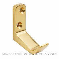 DRAKE & WRIGLEY 1664 PB COAT HOOK POLISHED BRASS
