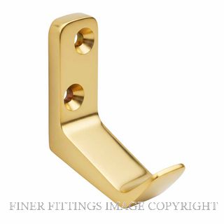 DRAKE & WRIGLEY 1664 PB COAT HOOK POLISHED BRASS