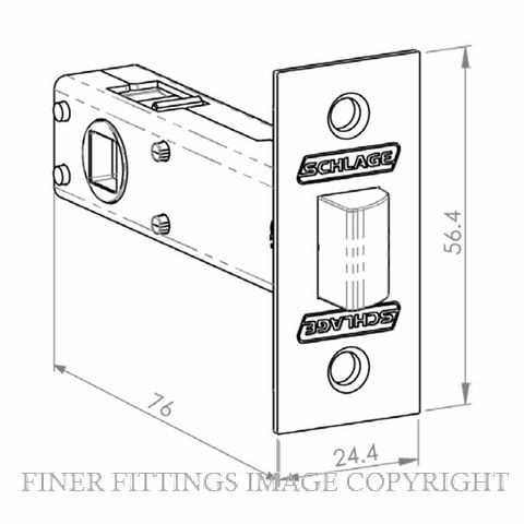 SCHLAGE MEDIO PASSAGE LATCHBOLTS