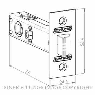 SCHLAGE ZS6006S MEDIO PRIVACY LATCHBOLT SATIN CHROME