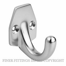 DRAKE & WRIGLEY 1077 CP COAT HOOK CHROME PLATE
