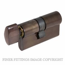 WINDSOR 1122 - 1225 AB EURO KEY & TURN CYLINDERS ANTIQUE BRONZE