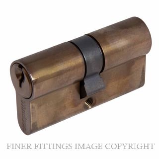 WINDSOR 1121 AB 60MM EURO DOUBLE CYLINDER - KEY/KEY ANTIQUE BRONZE