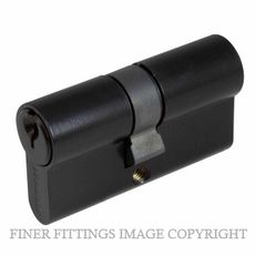 WINDSOR 1121 - 1147 BLK EURO DOUBLE KEYED CYLINDERS MATT BLACK