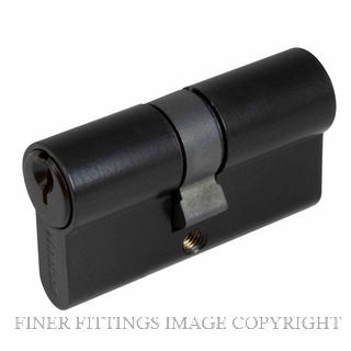 WINDSOR 1121 BLK 60MM EURO DOUBLE CYLINDER - KEY/KEY BLACK